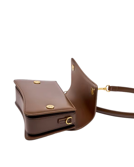 Lyra | Lederen vintage baguette | Een symfonie van vrouwelijke kracht | Earth Chique Collectie