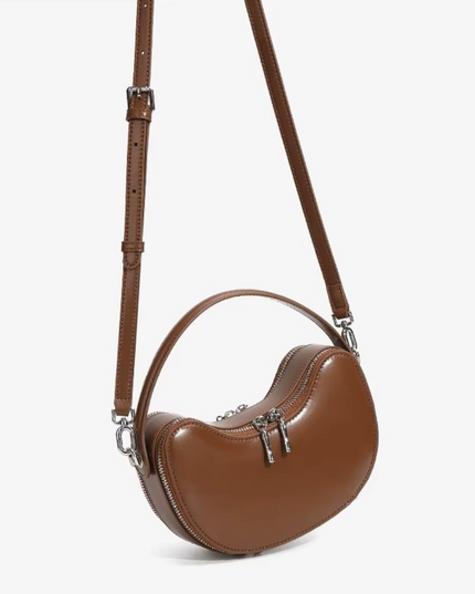 Thaléa – Leren schelptas voor vrouwen in hun krachtcyclus | Eb & Vloed Collectie