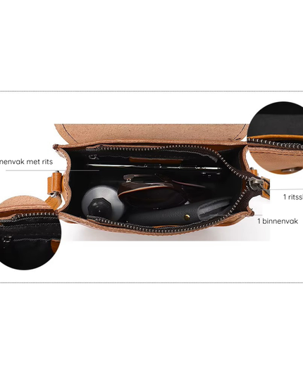 Sahra – Lederen crossbody voor vrouwen die vrijheid belichamen | Nomad Collectie